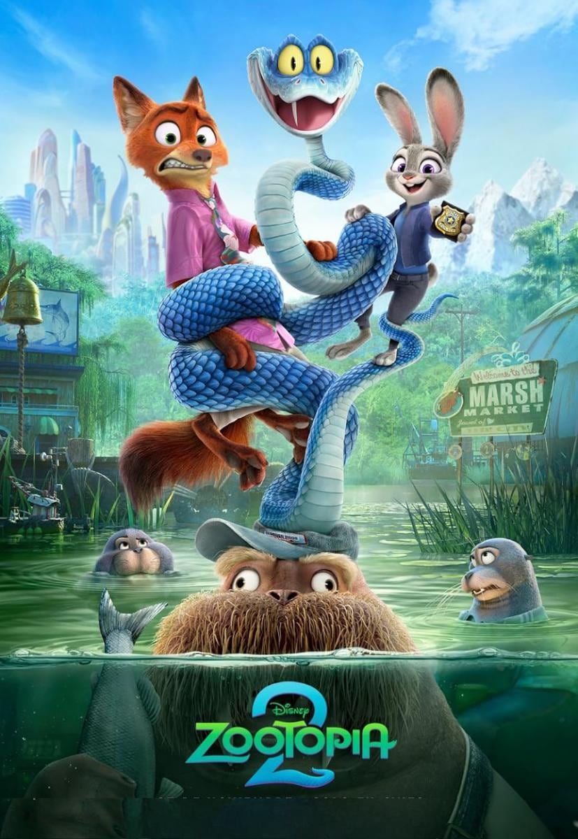 El póster de "Zootopia 2", película de los directores Jared Bush y Byron Howard que se desarrolla a lo largo de 107 minutos de metraje (Foto: Walt Disney Animation Studios / Walt Disney Pictures)