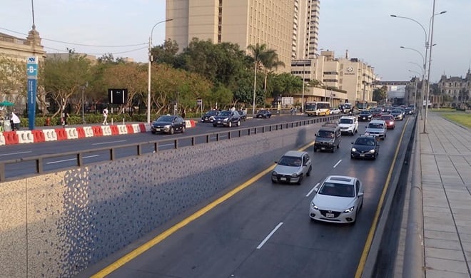 El cierre temporal alcanzará únicamente el acceso al zanjón de la Vía Expresa antes de la Plaza Grau. (Foto: ATU)