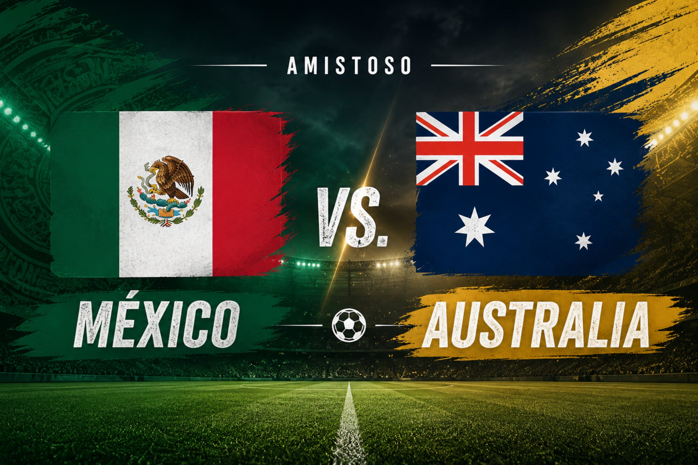 Consulta los horarios y canales para ver México vs. Australia por amistoso internacional de cara a la Copa del Mundo 2026. (Foto: Imagen creada por El Comercio MAG utilizando la IA de Chat GPT)