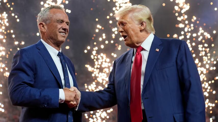 Kennedy respaldará al magnate, quien prometió crear un equipo de trabajo para investigar problemas de salud crónicos. Foto: EFE