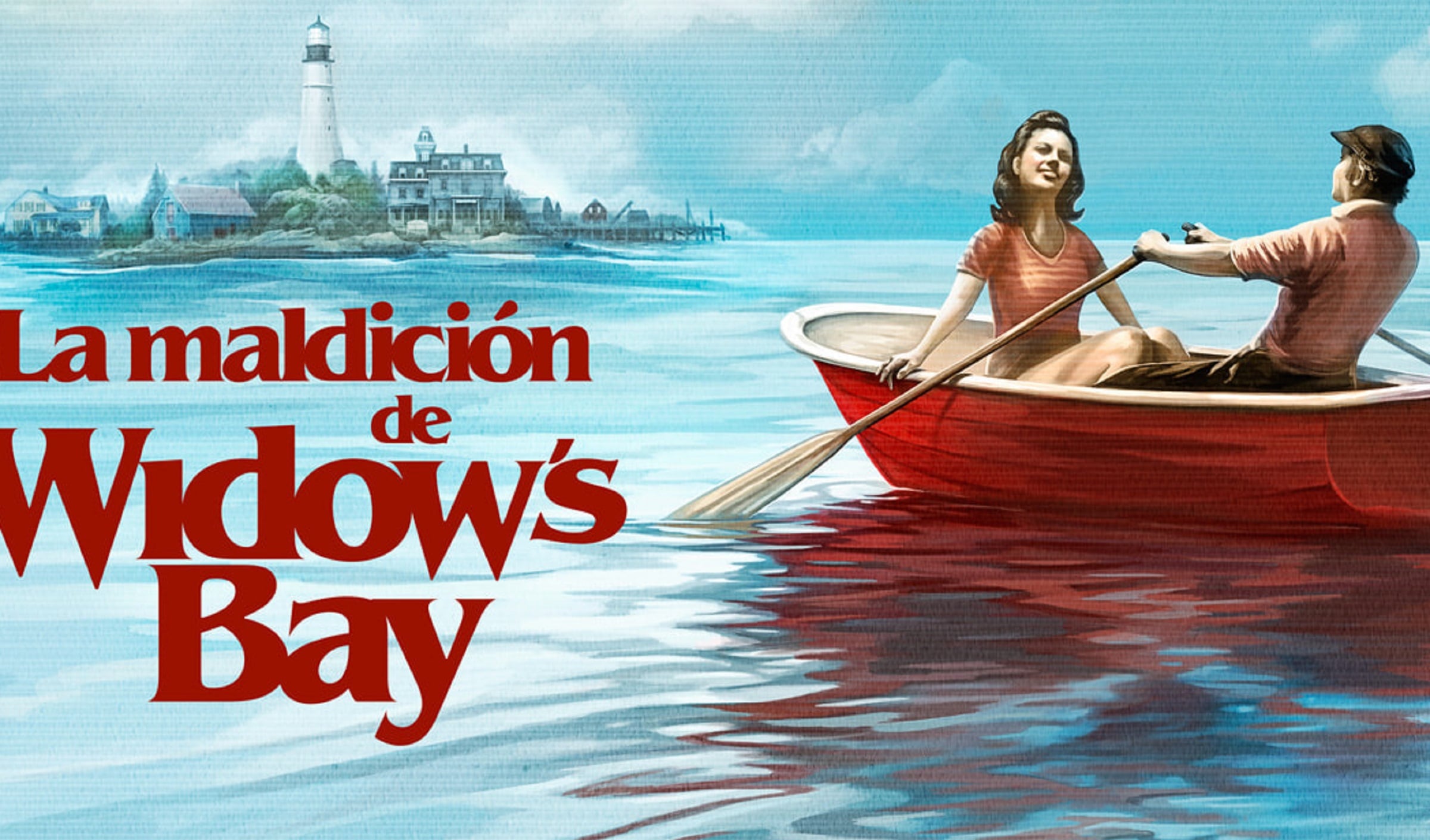 El afiche principal de la serie de terror "Widow's Bay", que cuenta con diez episodios que se estrenarán cada semana desde el 29 de abril (Foto: Apple TV)