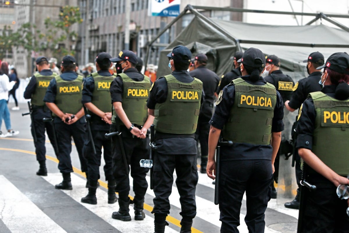 Policías. (Foto: Andina)