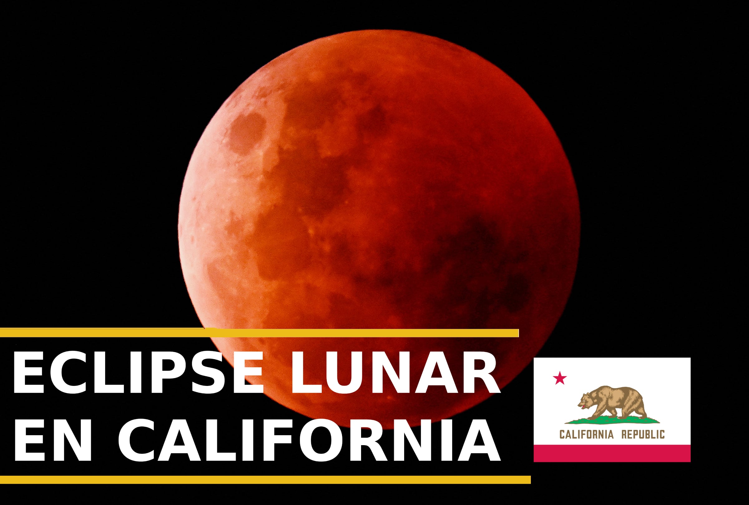LOS ÁNGELES, CALIFORNIA (ESTADOS UNIDOS), 27/08/2026.- California tendrá una de las mejores oportunidades de Estados Unidos para observar el eclipse lunar parcial del 27 al 28 de agosto de 2026. Revisa a qué hora empieza, cuándo será el máximo y cuáles son los mejores lugares para ver la Luna de Sangre. FOTO DE WILLIAM WEST PARA AFP