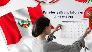 Lista de feriados y días no laborables 2026 en Perú