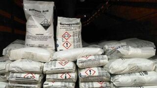 Sunat: Comercializadores ilegales de insumos químicos reciben 15 años de prisión