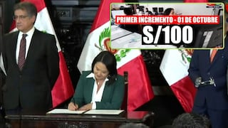 Sueldo mínimo sube a S/1,230 desde octubre