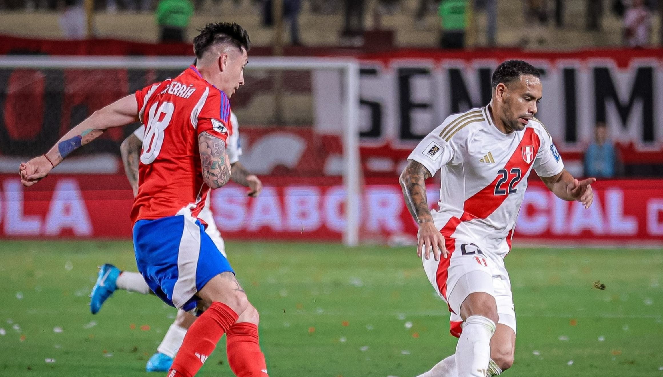 Perú y Chile se repartieron los puntos tras igualar 0-0 en el Monumental de Ate por la Jornada 11 de las Eliminatorias Sudamericanas rumbo al Mundial 2026. | Crédito: @labicolor / Instagram