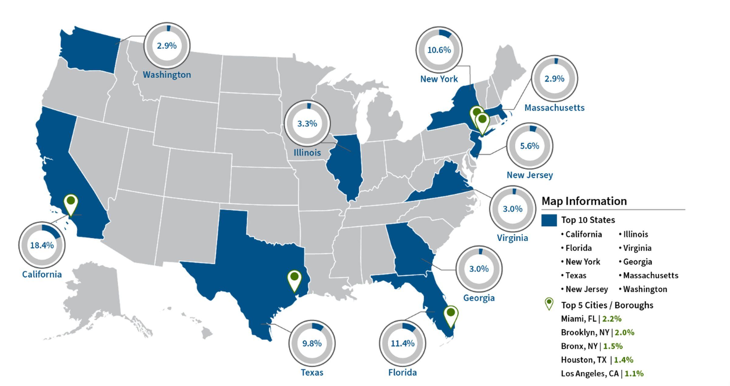Mapa naturalizados | Estados Unidos | nnda-nnlt