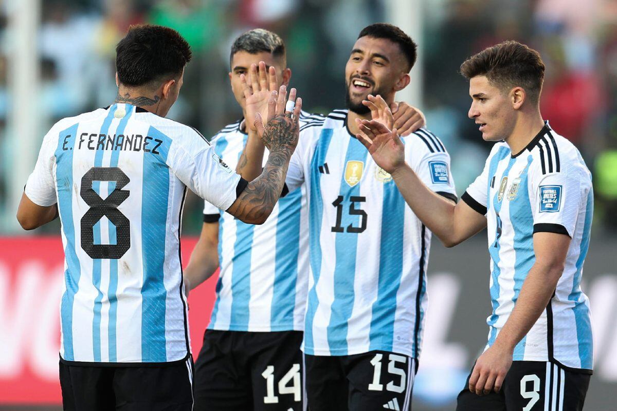Without Lionel Messi, Argentina was a better team than Bolivia and won 3-0 at the Hernando Siles in La Paz on matchday 2 of the South American Qualifiers. (Photo: AFP)