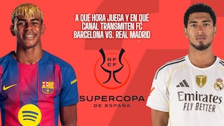 ¿A qué hora juega y en qué canal transmiten FC Barcelona vs. Real Madrid EN VIVO hoy por final Supercopa de España 2026 en USA y México? Horarios y canales de El Clásico TV
