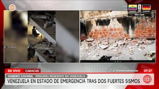 Peruano en Caracas: “La gente duerme en las calles por las réplicas”