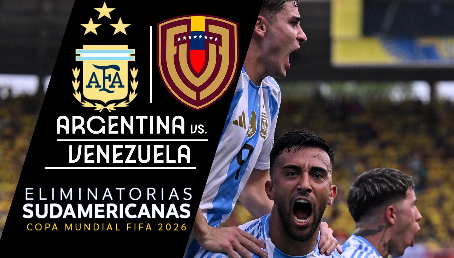Sigue aquí la transmisión oficial del duelo entre Argentina vs. Venezuela, por las Eliminatorias 2026 desde el estadio Monumental de Maturín.| Foto: AFP / Composición: Héctor Honores
