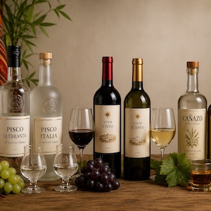 bebidas perunas: pisco, vino, destilados