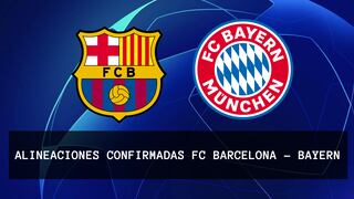 Alineaciones confirmadas Barcelona vs. Bayern Múnich: formaciones de hoy