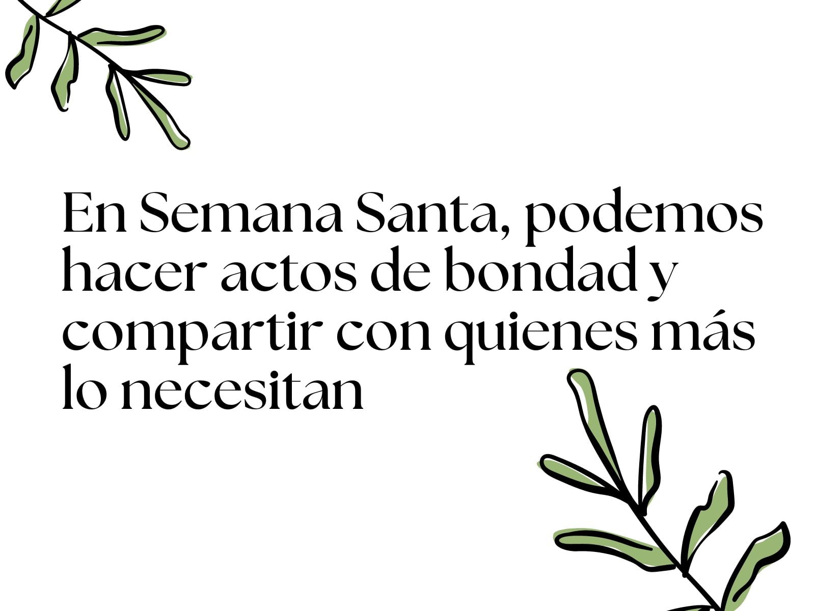 En Semana Santa, podemos hacer actos de bondad y compartir con quienes más lo necesitan (Foto: Canva / Composición: Audiencias GEC)