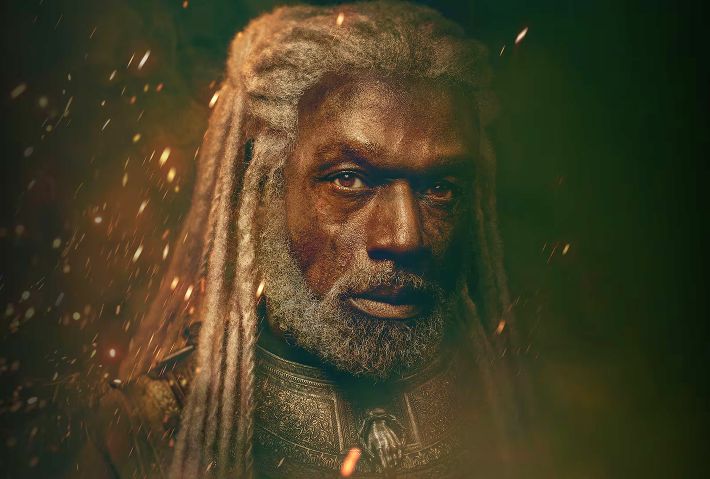 El actor Steve Toussaint como Lord Corlys Velaryon en una imagen promocional de la tercera temporada de la serie "House of the Dragon" (Foto: HBO)