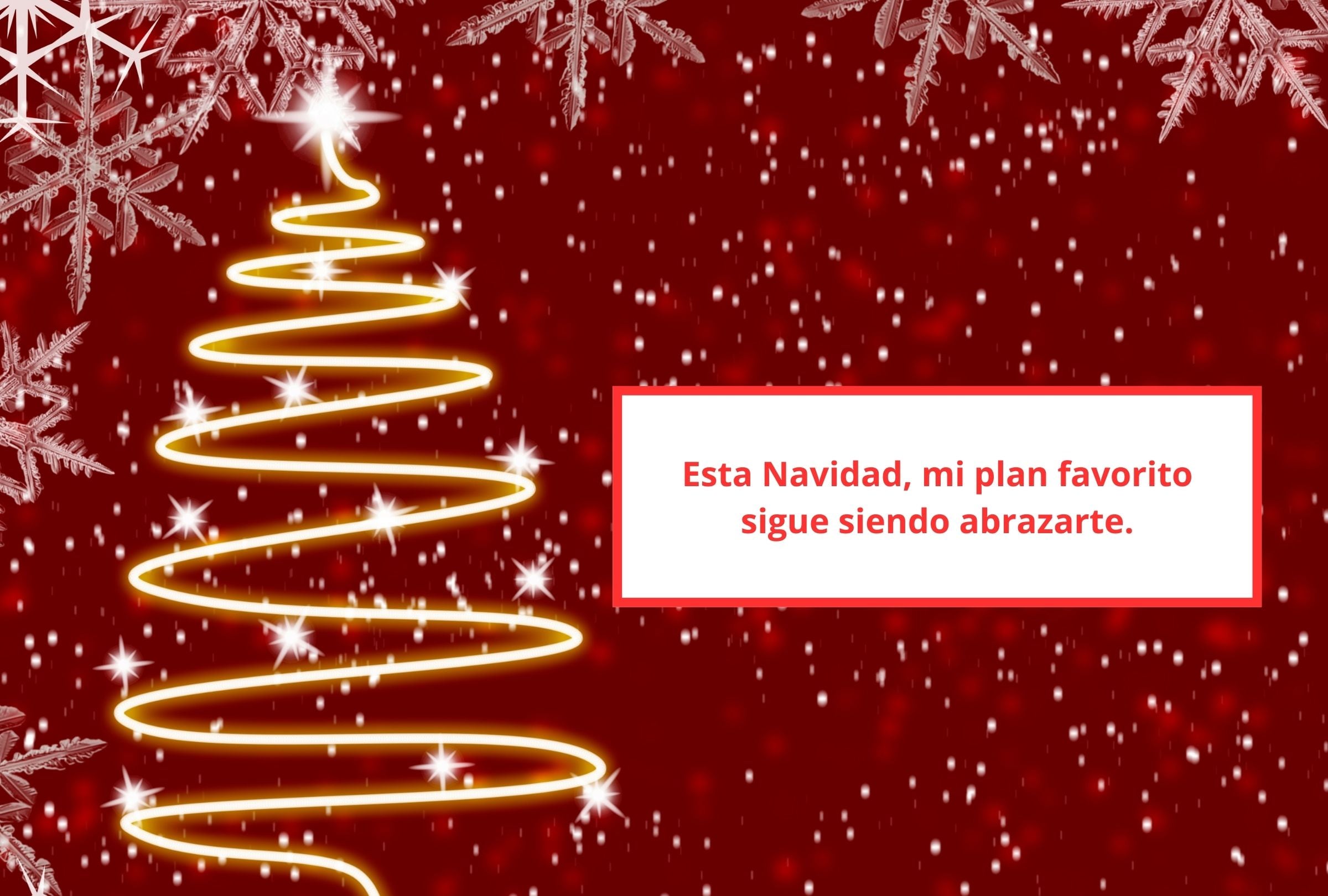 Esta Navidad, mi plan favorito sigue siendo abrazarte. (Foto: Composición Gestión Mix)