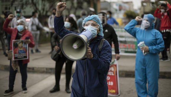 Huelga de médicos por 24 horas. (Foto: Joel Alonzo / GEC)