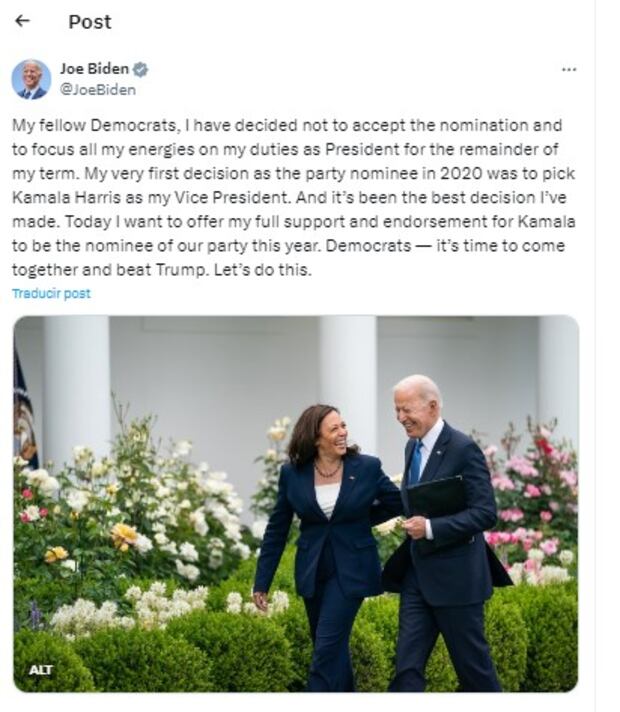 Full text of Joe Biden’s letter withdrawing from the presidential race Full text of Joe Biden’s letter withdrawing from the presidential race