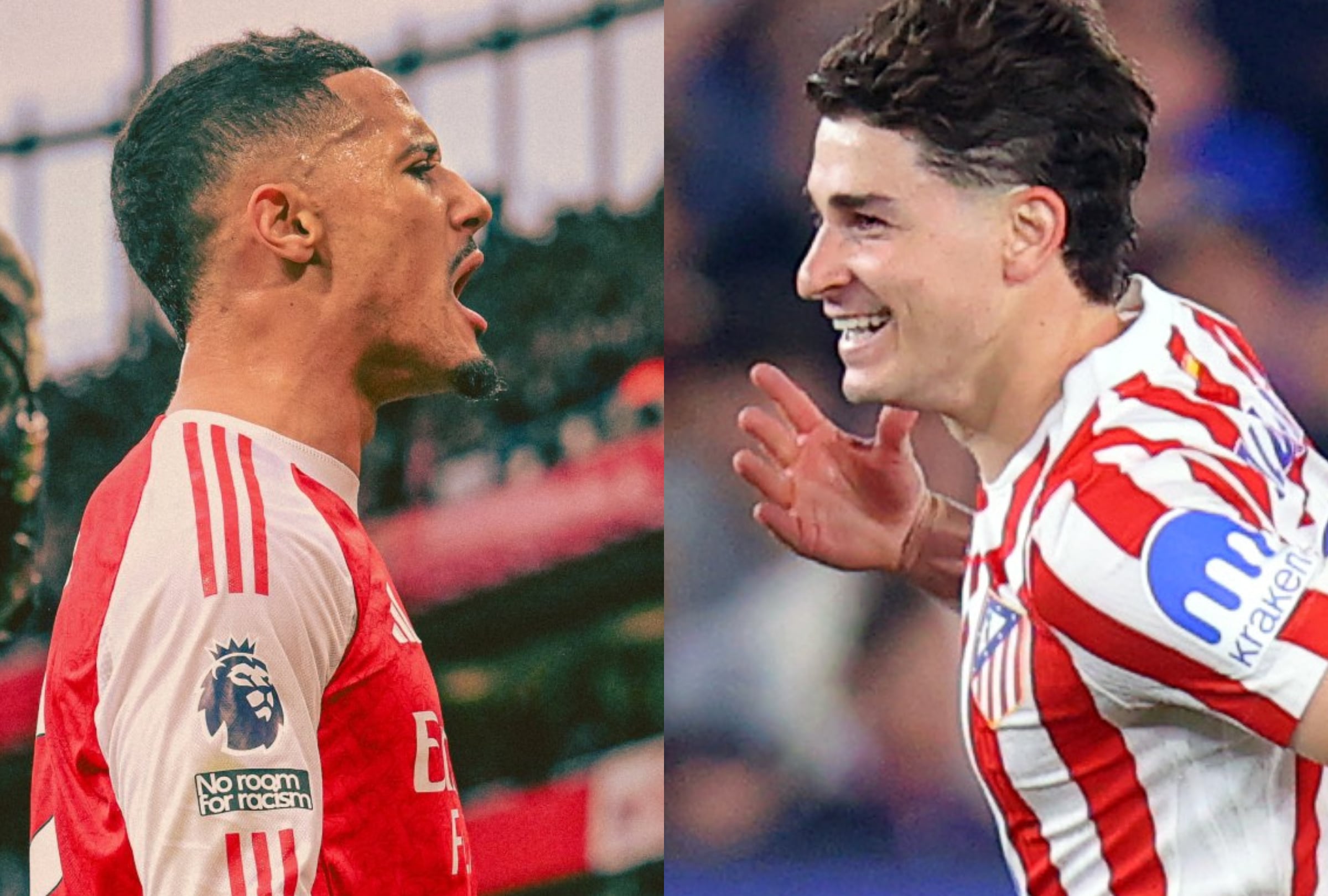 Atlético de Madrid y Arsenal se enfrentarán por UEFA Champions League el miércoles 29 de abril (Composición Depor / @atleti / @arsenal)