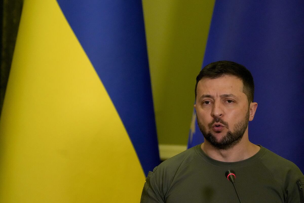 Volodymyr Zelenskyy, presidente de Ucrania. Foto: AP.