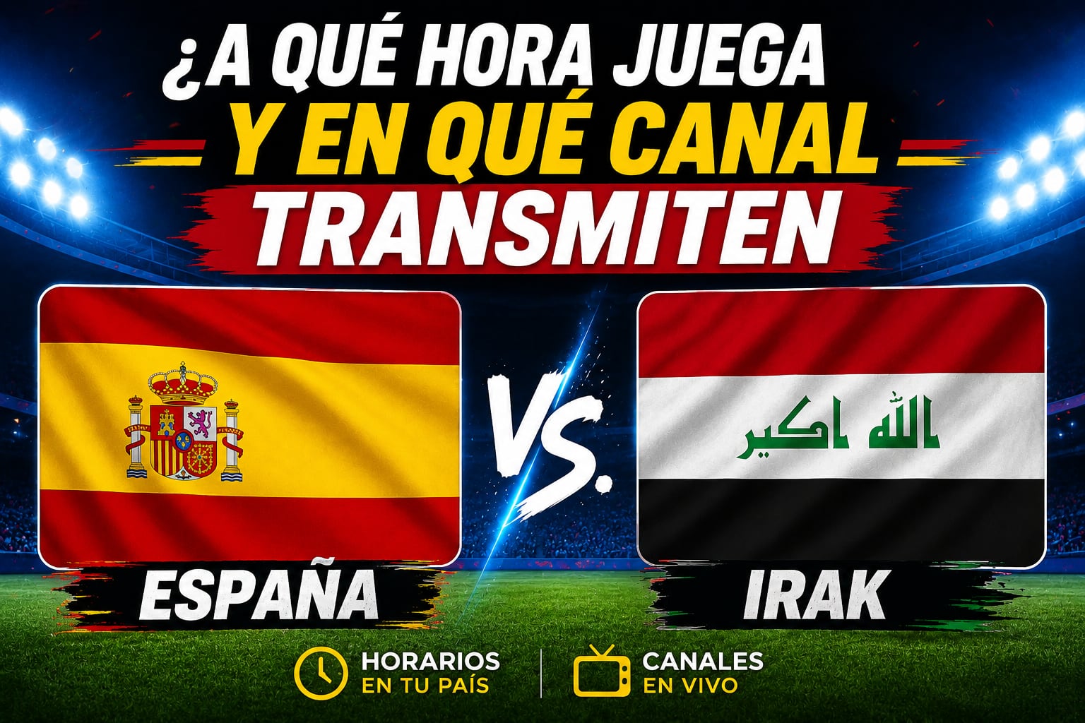 El partido amistoso entre España vs Irak se disputará el jueves 4 de junio (Imagen hecha por Gestión con apoyo de la IA Gemini)