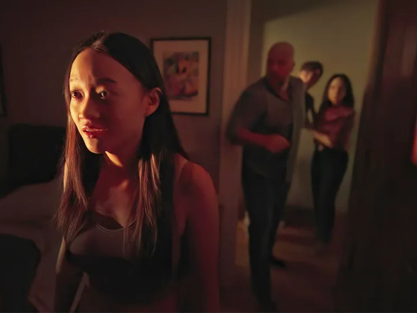 Una escena de la película "Presence", desde la mirada del fantasma hacia la familia protagonista (Foto: Sugar23)