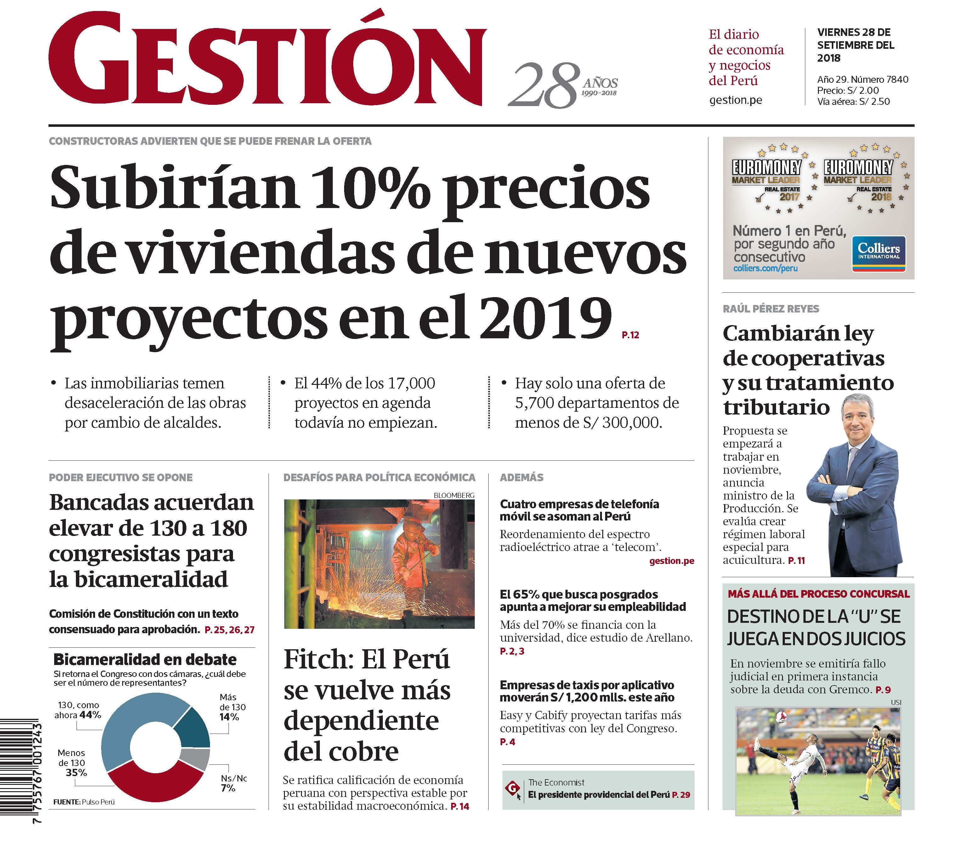 28 de setiembre del 2018. Hace 5 años. Empresas de taxis por aplicativo moverán S/ 1,200 mlls. este año.