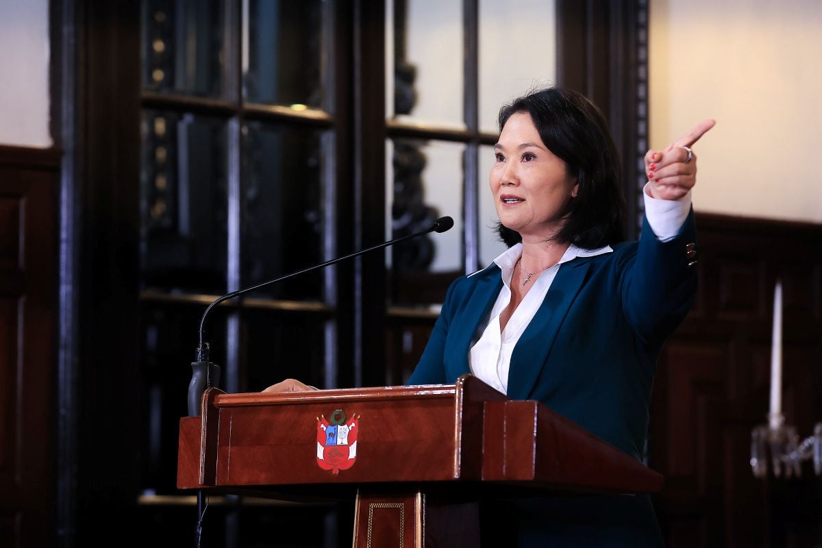 Keiko Fujimori, presidenta de la República, cuestionó la demora en la evaluación del pedido de facultades legislativas. Foto: Presidencia.