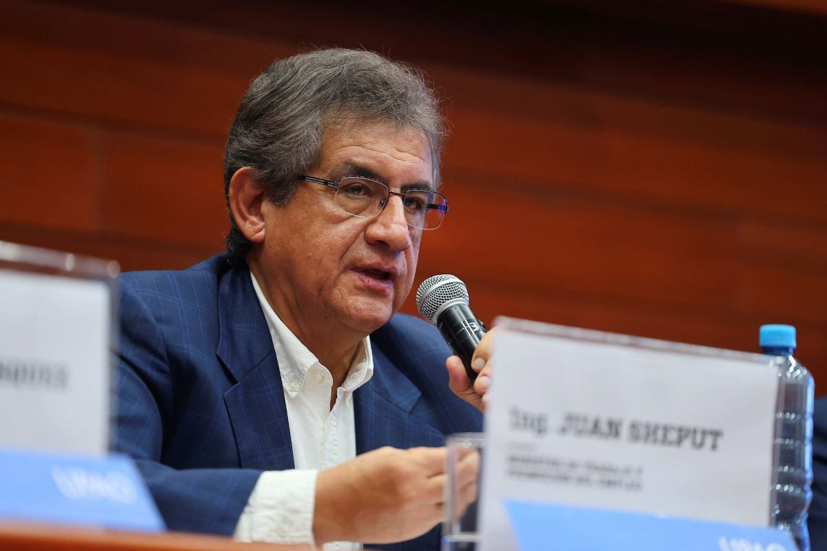 Juan Sheput, ministro de Trabajo, señaló que el dictamen sobre el pedido de facultades legislativas aún puede ser modificado durante su debate en el Pleno. Foto: MTPE.