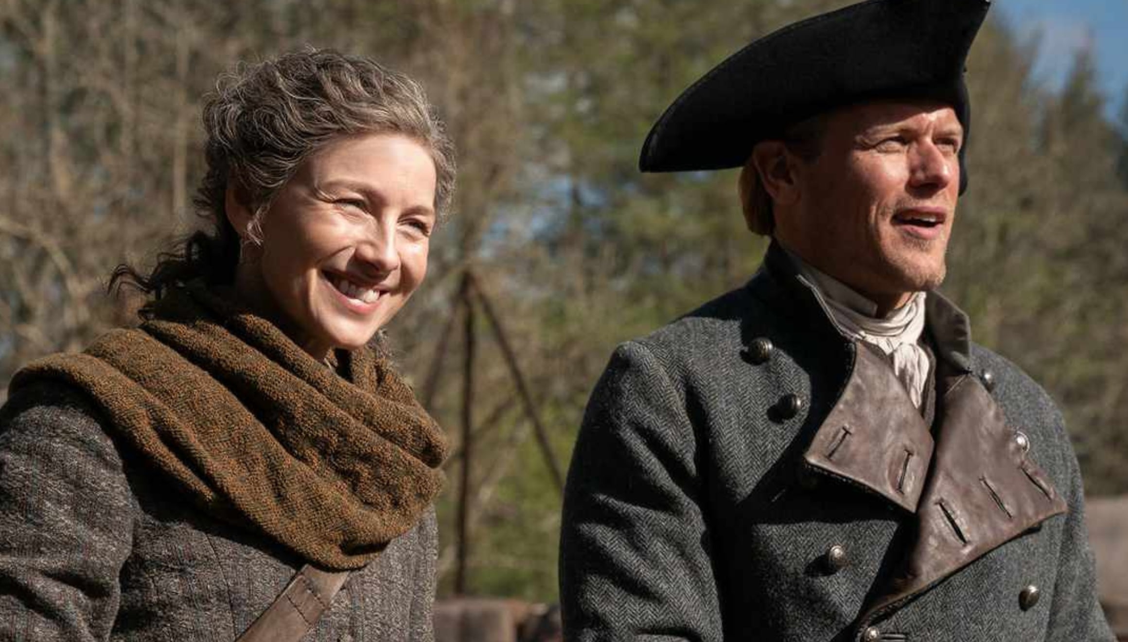 Caitríona Balfe como Claire Fraser y Sam Heughan como James "Jamie" Fraser en una escena de la serie "Outlander" (Foto: Starz)