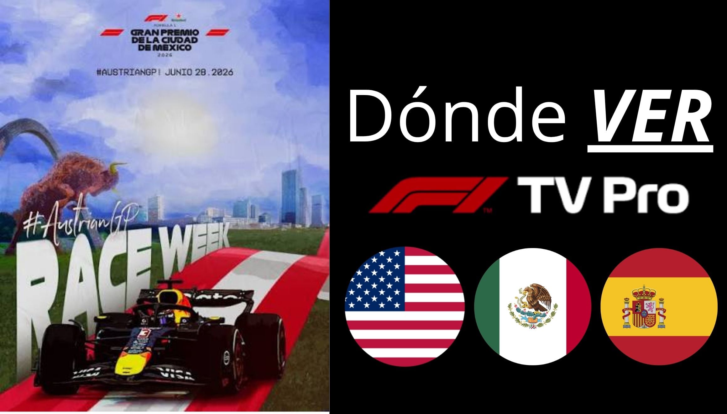 F1 TV Pro transmite la carrera del Gran Premio de Austria 2026 EN VIVO y EN DIRECTO ONLINE el domingo 28 de junio. (Foto: Composición Gestión Mix)