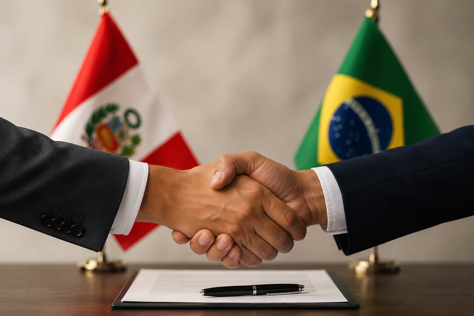 Exministros de Comercio Exterior piden preservar criterio técnico en negociación entre Perú y Brasil | Foto: Imagen generada con IA - Chat GPT, GEC