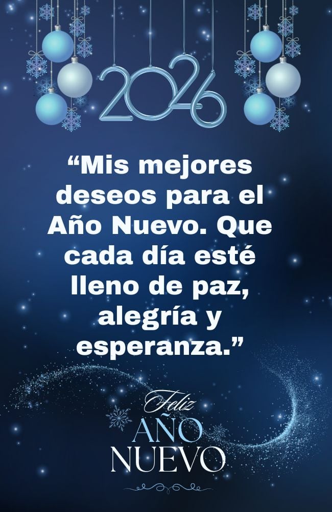 ESTADOS UNIDOS, 31/12/2025.- ¡Los mejores deseos para la Familia en este 2026 lleno de esperanza! FOTO DE CANVA.COM