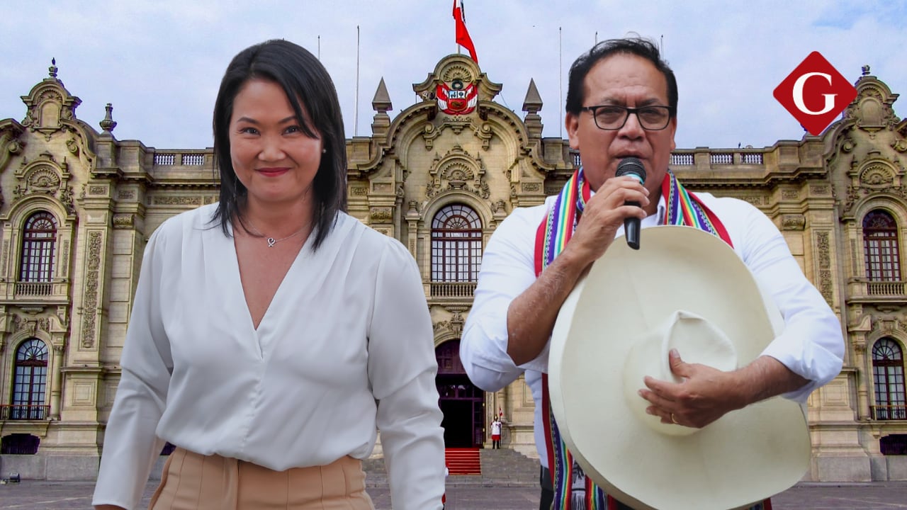 Keiko Fujimori obtuvo 50.53%, mientras que Roberto Sánchez alcanza 49.47%, según boca de urna de Datum. La diferencia es de 1.06%. Composición: Gestión