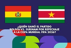 ¿Quién ganó el partido Bolivia vs. Surinam por repechaje a la Copa Mundial FIFA 2026?