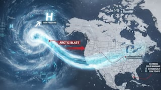 Del Ártico a tu puerta: la ruta del vórtice polar que llevó el frío extremo a Estados Unidos