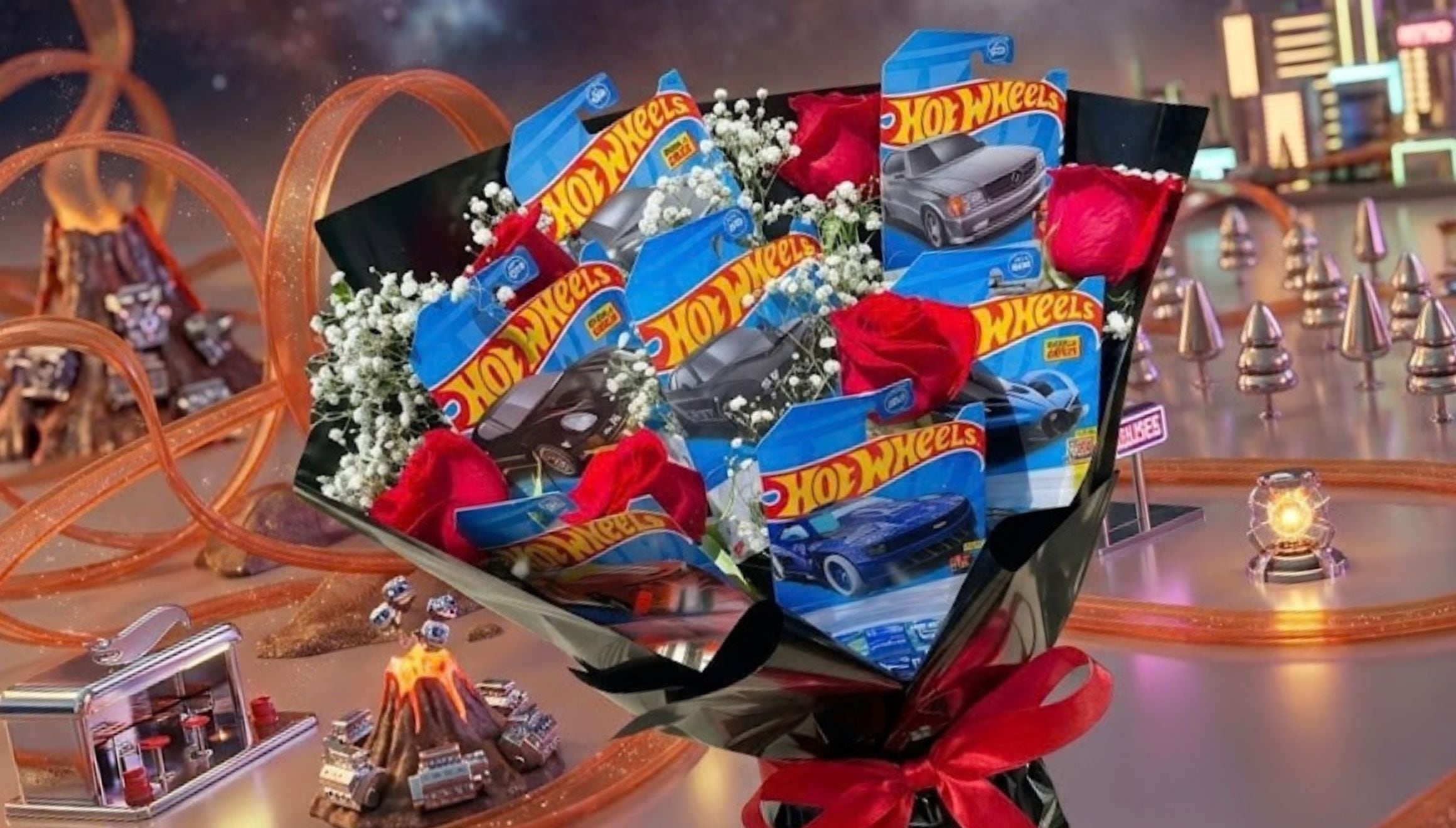 El 30 de septiembre de 2026, que este año cae miércoles, vuelve una de las tradiciones virales más curiosas de septiembre: regalar un Hot Wheels o un ramo de carritos a una persona especial. (Foto: Composición Gemini IA para Gestión Mix)