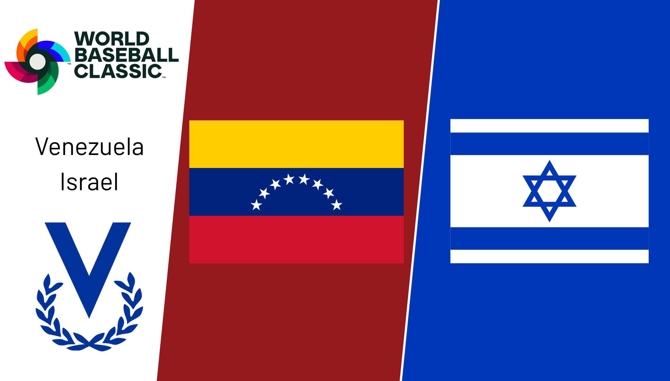 Venevisión transmite el juego entre Venezuela vs. Israel este sábado 7 de marzo a las 7:00 p.m. hora del Este en Miami por el Clásico Mundial de Béisbol 2026. (Foto: Composición Gestión Mix)