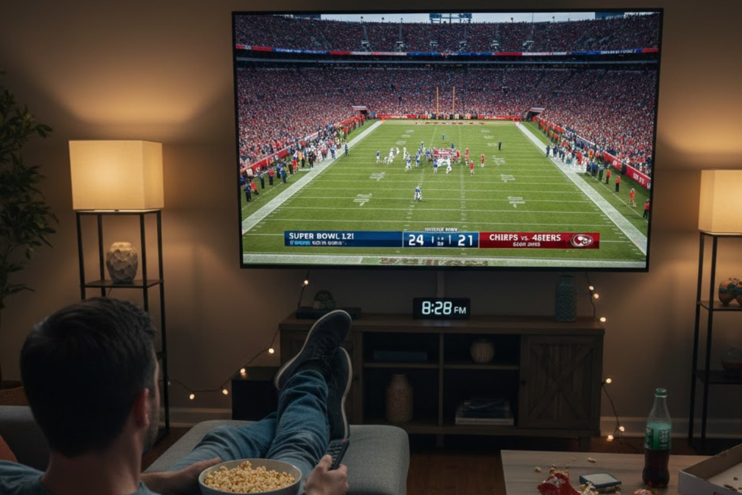 Millones de televidentes no se perderán este espectáculo de fútbol americano que se desarrollará en el Levi's Stadium. (Crédito: Imagen referencial creada por El Comercio MAG usando la IA de Gemini)