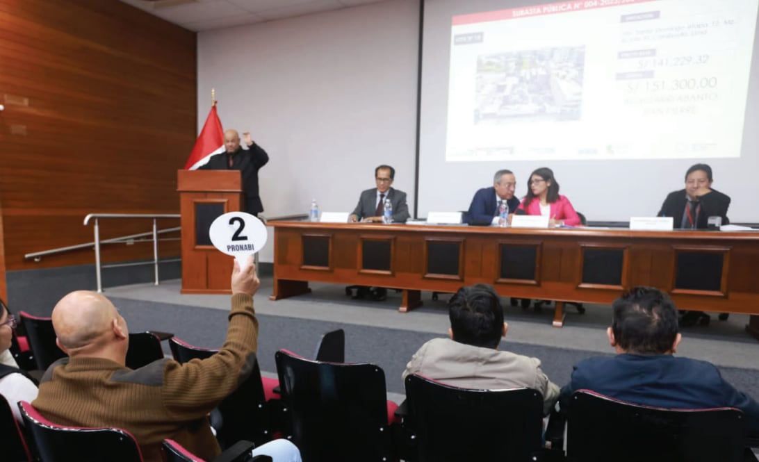 Subasta pública. (Foto: Pronabi)