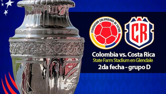 Colombia vs. Costa Rica por la jornada 3 de la Copa América 2024 vía Caracol TV, Win Sports, RCN y DIRECTV. (Foto: Composición Mix)