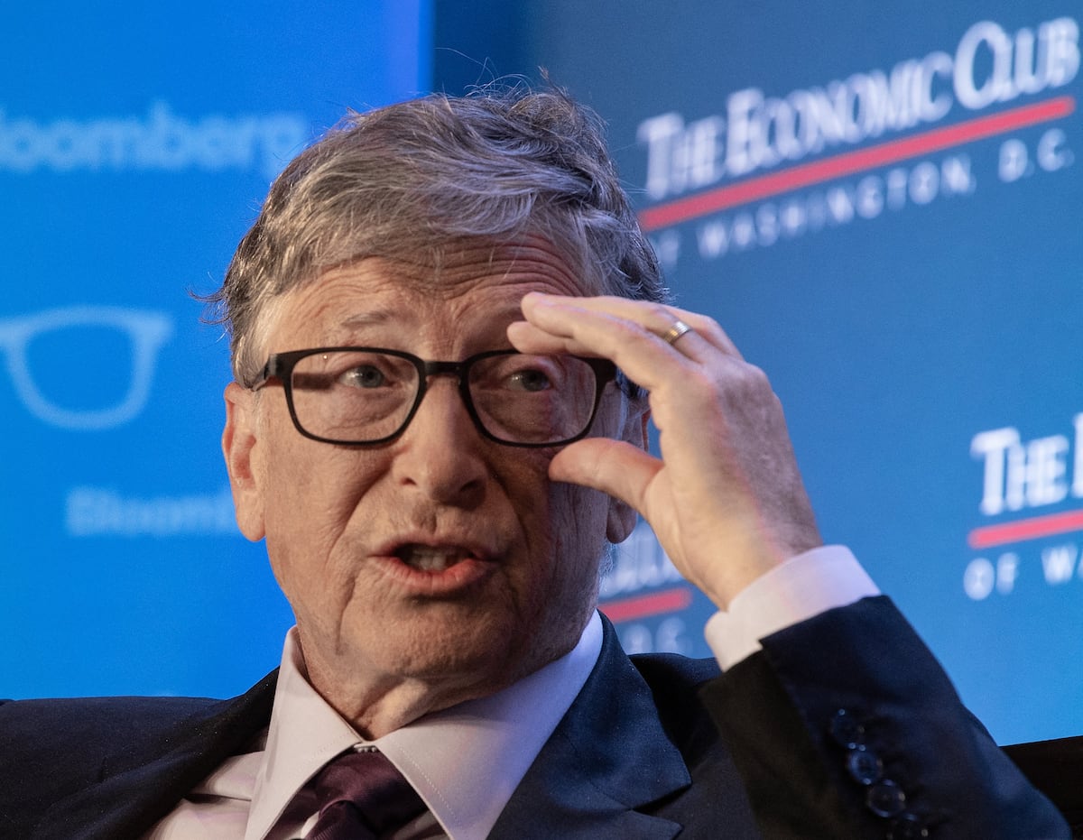 Bill Gates. (Photo by NICHOLAS KAMM / AFP)