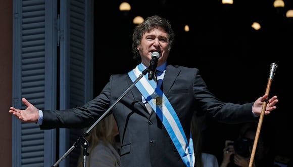 El nuevo presidente de Argentina, Javier Milei. (Foto de Emiliano LASALVIA/AFP)