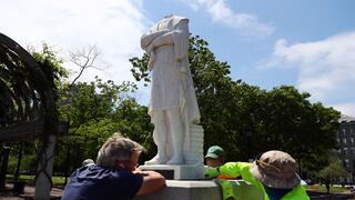 Estatuas de figuras históricas en todo el mundo, bajo ataque de los antirracistas   