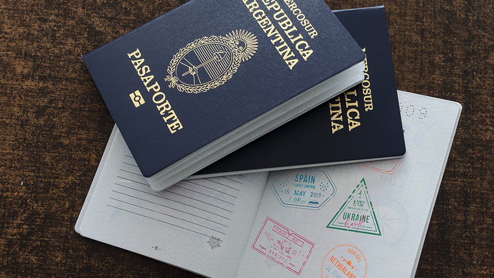 Pasaporte argentino. (Foto: Difusión)