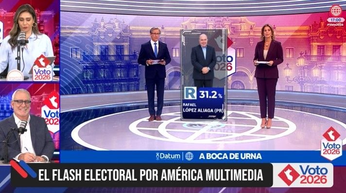 Flash electoral da como ganador de las elecciones municipales a Renovación Popular. Foto: captura / América
