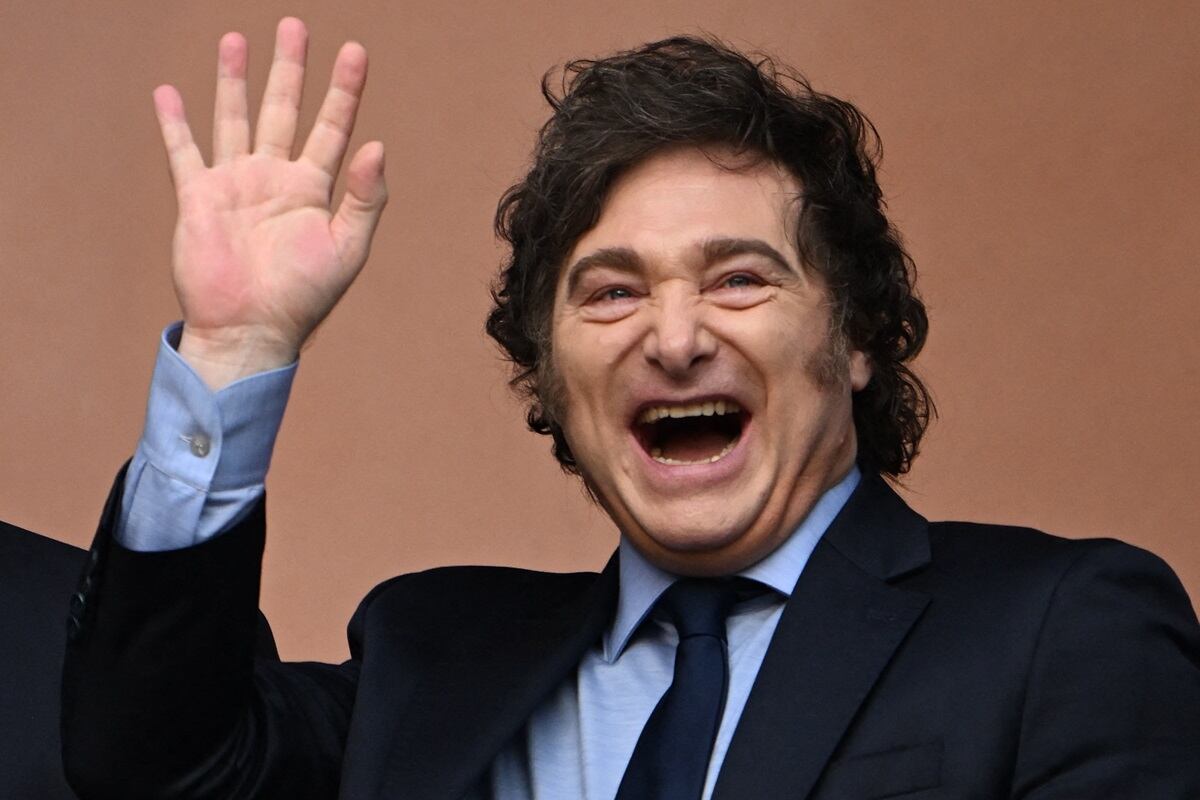 Milei cumple un año como presidente de Argentina. Ahora aplicará una "motosierra profunda". Foto de Luis ROBAYO / AFP