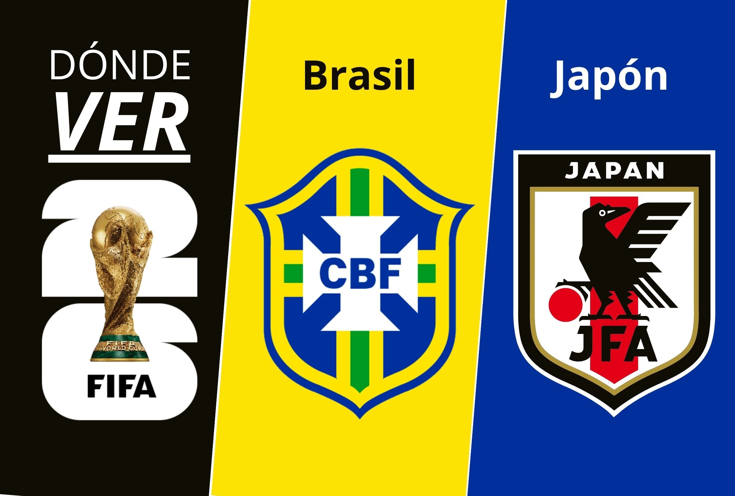 Conoce qué canales de TV abierta y dónde ver Brasil vs Japón EN VIVO por TV y Streaming Online este lunes 29 de junio por 16vos de final de la Copa Mundial 2026. (Foto: Composición Depor)