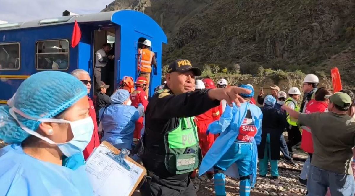 El MTC inició procedimientos administrativos y Mincetur activó la Red de Protección al Turista tras el accidente ferroviario registrado en la ruta Ollantaytambo–Machu Picchu. Foto: Minsa.